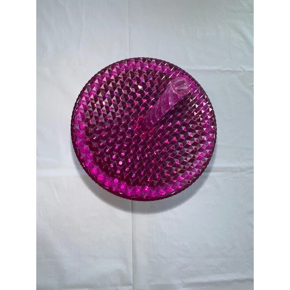 Starbucks Sangria Purple Studded Venti Tumbler‎ 24oz Cold Cup Honeycomb Grid